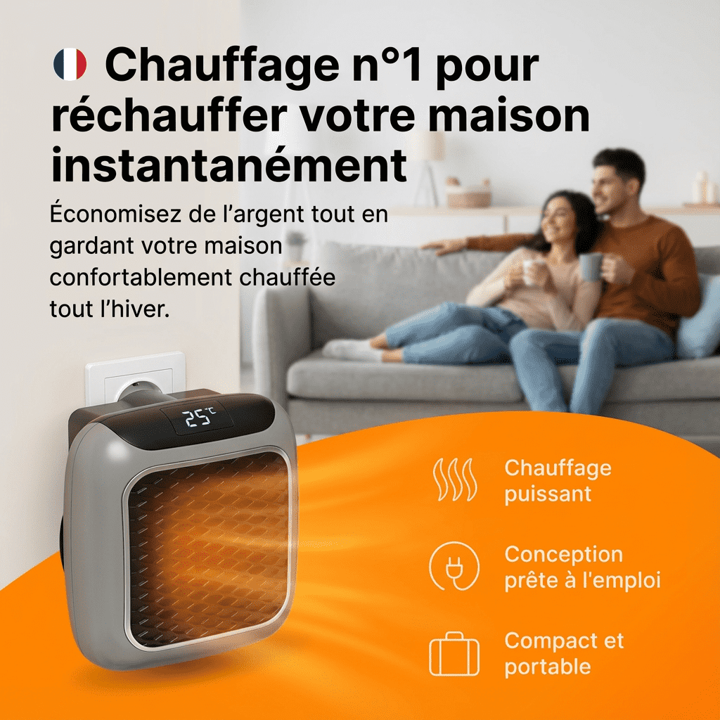 ZoraHeater™ – Chauffage Électrique Mural Compact