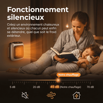 ZoraHeater™ – Chauffage Électrique Mural Compact