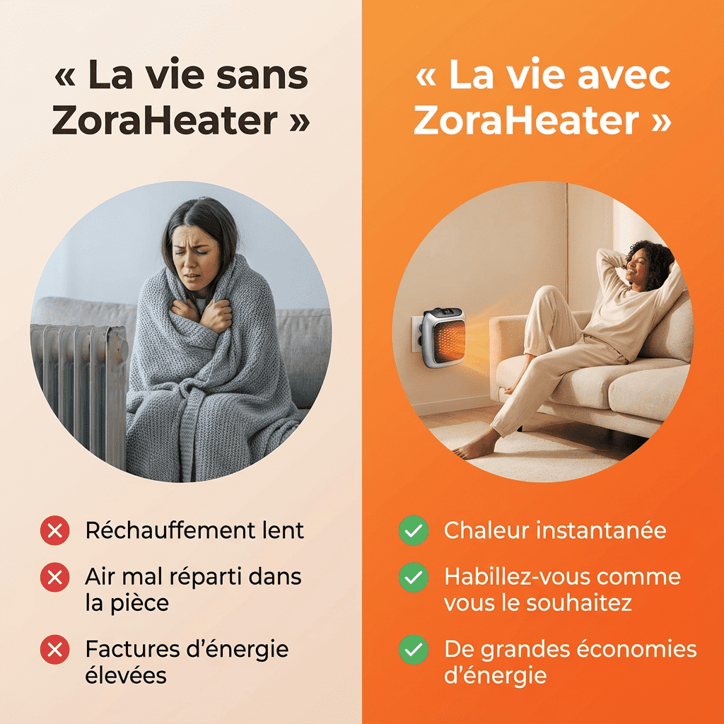 ZoraHeater™ – Chauffage Électrique Mural Compact