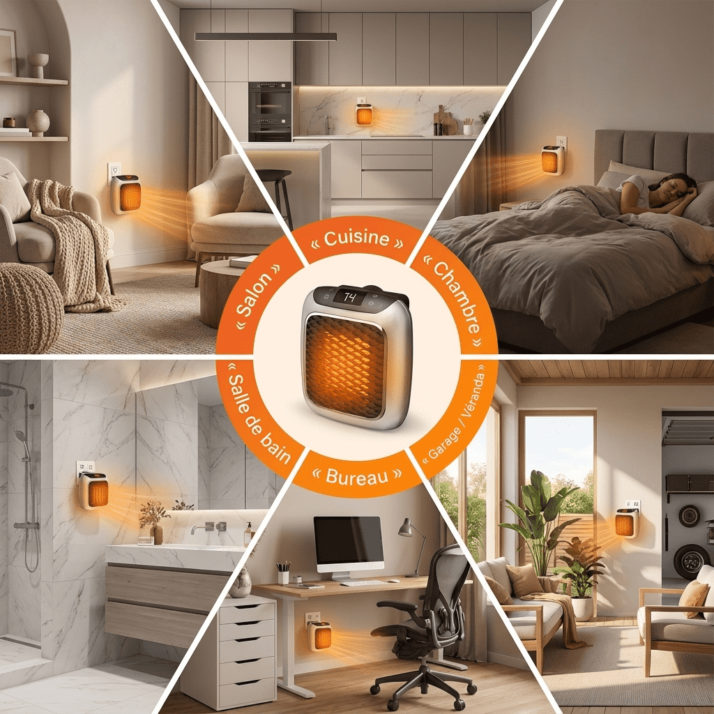 ZoraHeater™ – Chauffage Électrique Mural Compact