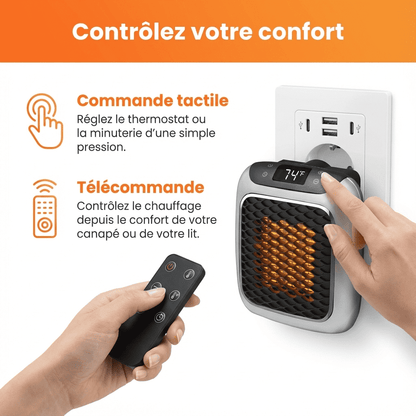 ZoraHeater™ – Chauffage Électrique Mural Compact